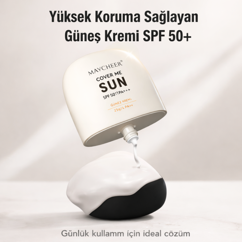 MAYCHEER Cover Me Sun Güneş Kremi SPF 50 PA+++ Uzun Süreli Koruma 35g