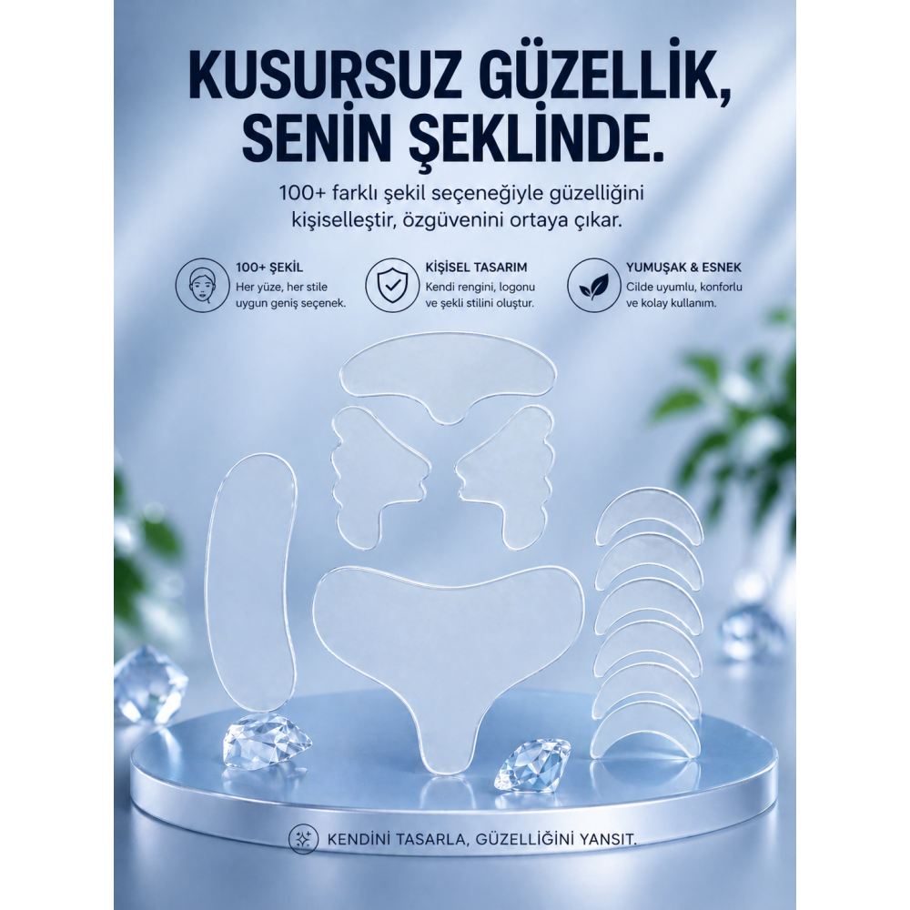 LASTİNGBEAUTY Kırışıklık Düzleştirici Silikon Bant