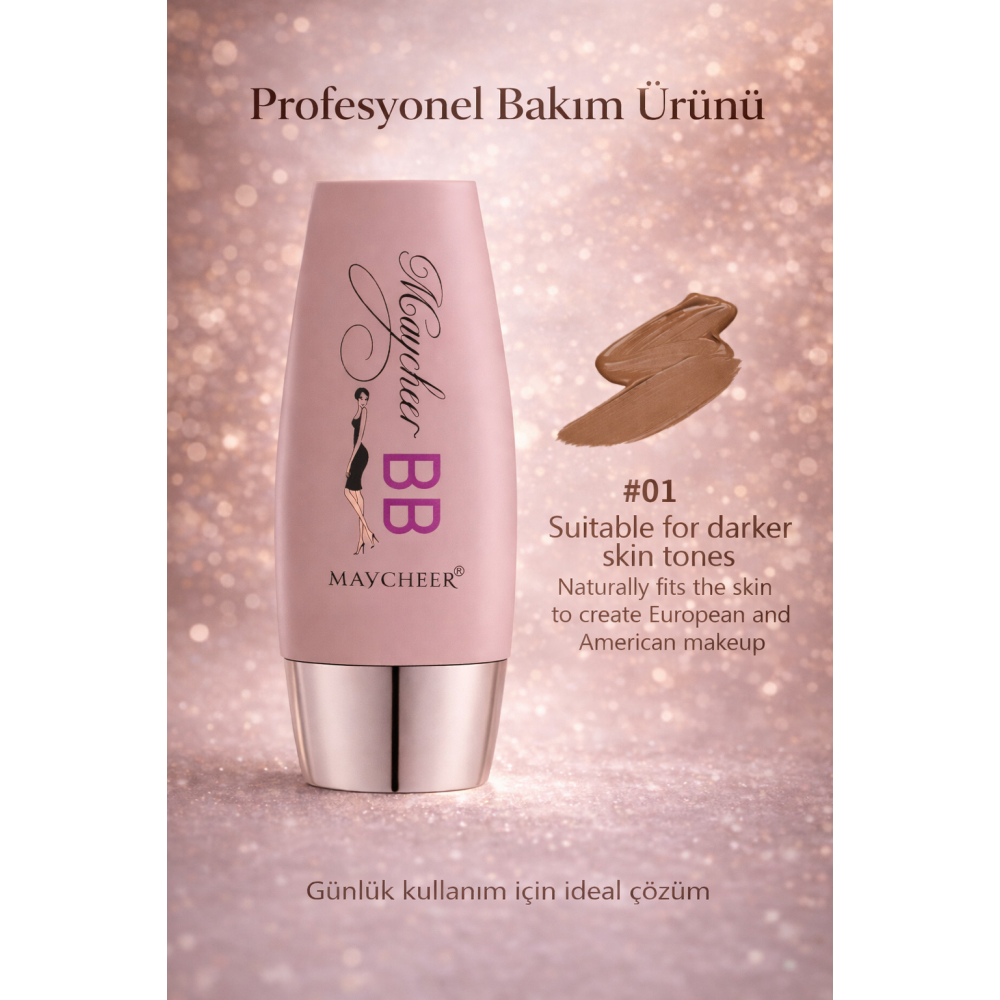Maycheer BB Krem – Doğal Görünüm, Nemlendirici, Cilt Tonu Eşitleyici, Hafif Yapı – 40 ml ( 1 )