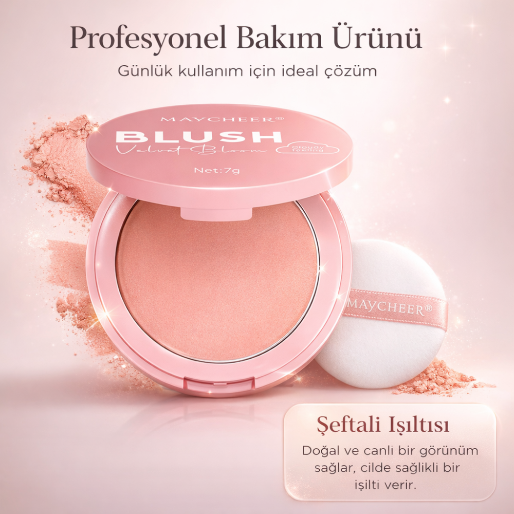 Maycheer Pro Blush Velvet Bloom Suya Dayanıklı Allık ( 2 )