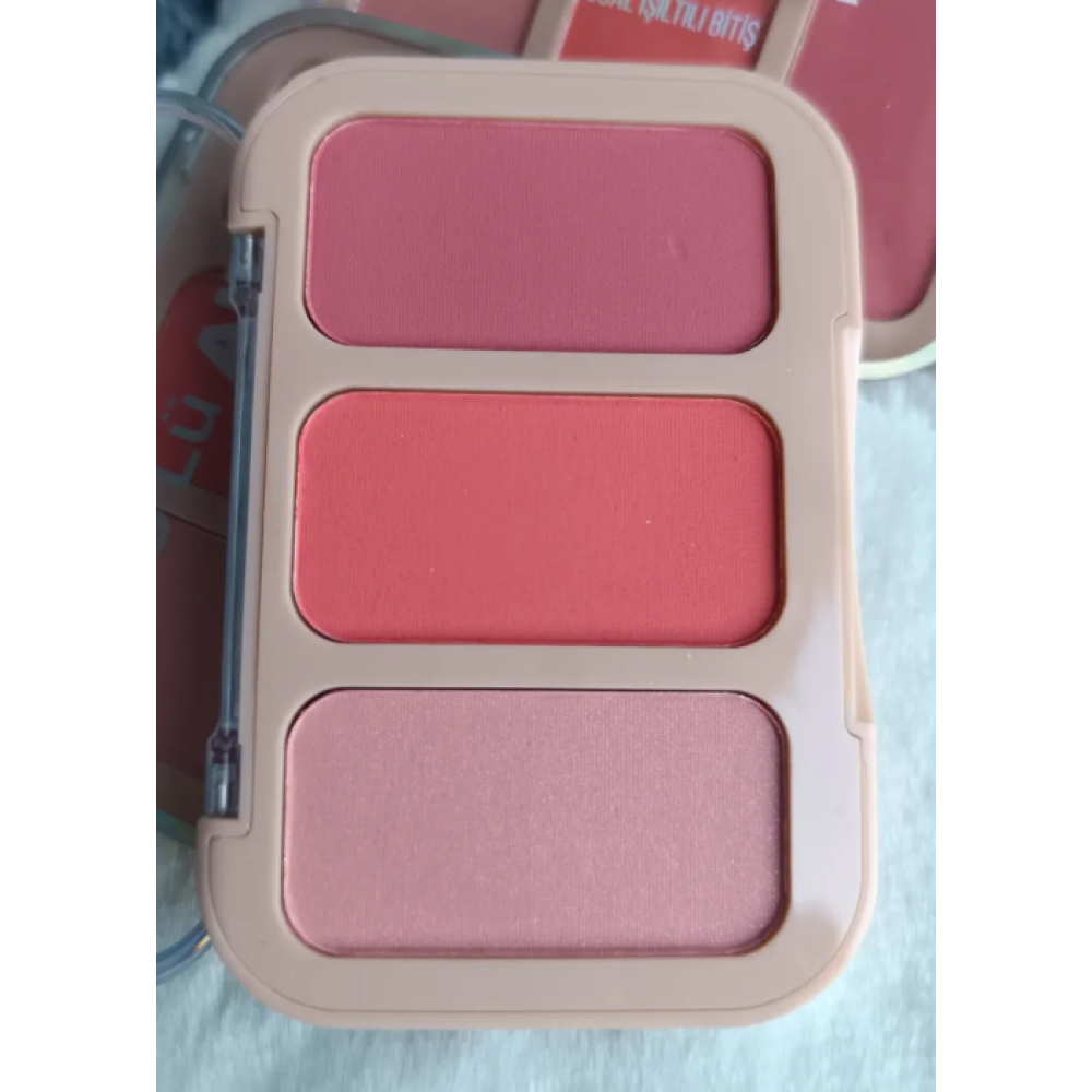 LASTİNGBEAUTY 3'Lü Allık Paleti ( A )